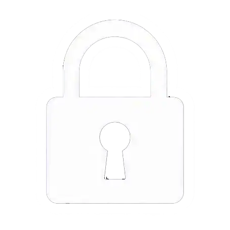 A simple illustration of a closed padlock with a keyhole, centered on a plain light gray background.